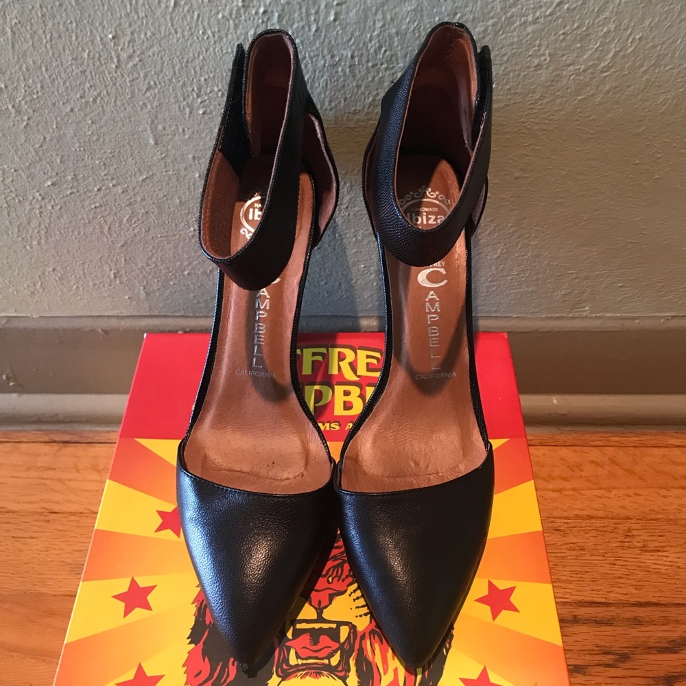 Jeffrey Campbell Solitaire Pump (Blk Lizard)